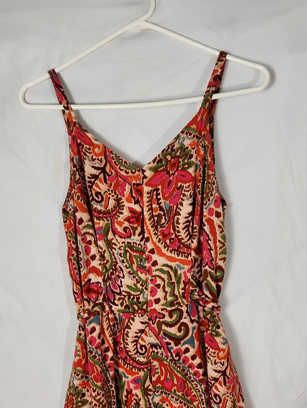 Msk Paisley Floral Spaghetti-Strap  Palazzo Jumpsuit - Picture 2 of 8